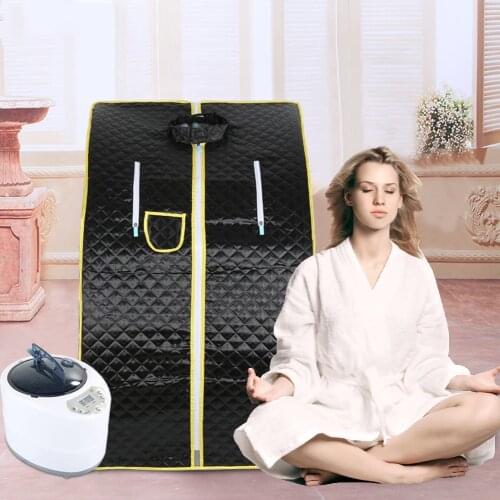 Portable Therapeutic Steam Sauna Spa Full Body Slim Detox Weight Loss Indoor Shower Room Sauna Accessories Steam Bath Shower HWC