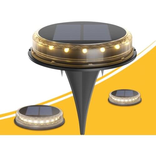 Solar Deck Lights Driveway Dock LED Light Solar Powered Outdoor Waterproof Road Markers For Step Sidewalk Stair Garden Ground