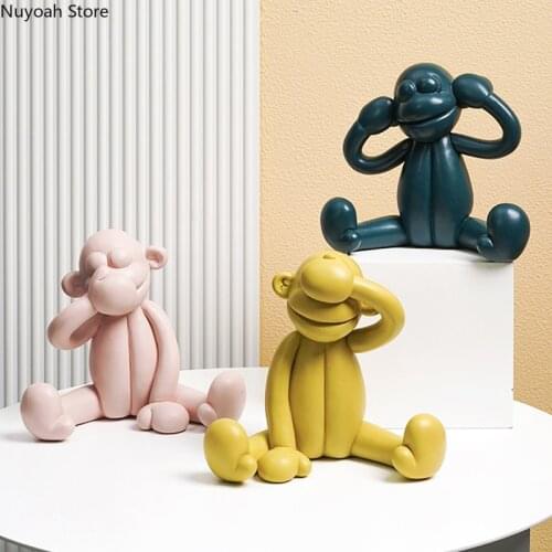 Home Decoration Creative Monkey Decoration Stainless Steel Storage Tray Nordic Candy Tray Living Room Decoration Accessories