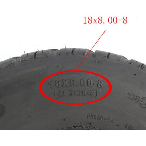 205/60-8 inch vacuum tire 18X8.00-8 inch outer tire for four-wheeled Beach Car Electric Vehicle ATV Gokart Scooter