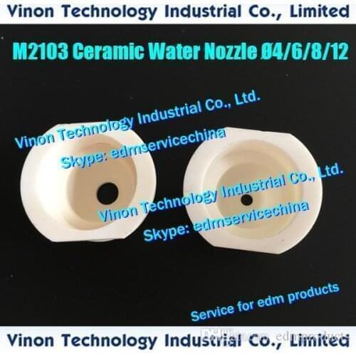 X054D881H04 Ø8mm Lower Water Nozzle Ceramic M2103 (Both Side Cut) for Mitsubishi CX.FX.SX.FA.QA.MV 36880, X054-D881-H04, S633