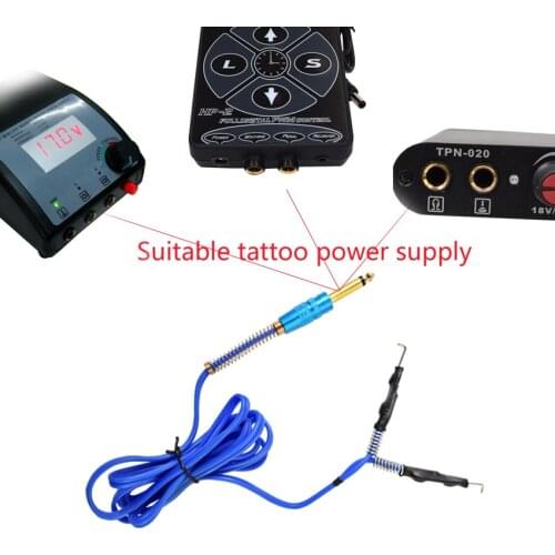 Power Supply Clip Cord 1.8m for Tattoo Machine Gun Heavy Duty alloy flexible durable Professional