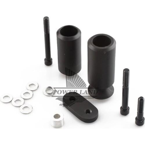 1pair Motorcycle Parts No Cut Black Delrin Frame Slider Crash Frame Protector for Yamaha YZF R6 2006 2007 Free Shipping