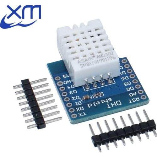 10PCS DHT Shield For Wemos D1 Mini DHT11 DHT22 Single-Bus Digital Temperature And Humidity Sensor Module With Matching Pins