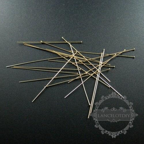 24gauge 0.5x50.8mm gold filled high quality color not tarnished headpin DIY beading jewelry supplies findings 1515011
