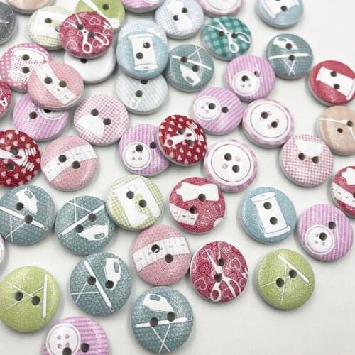 New 30/50/100Pcs Mixed Buttons for Needlework Craft Scrapbooking Sewing Decorative Childrens Button Clothing WB697