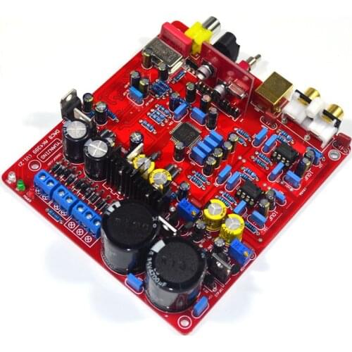 AK4399 WM8805 PCM2706 NE5534 Fever level DAC decoder board Support 32BIT 192K Fiber coaxial USB input