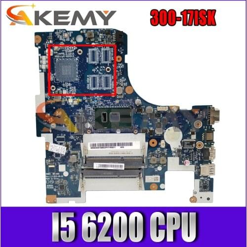 Akemy BMWQ1/BMWQ2 UMA NM-A482 Motherboard For Lenovo Ideapad 300-15ISK Notebook Motherboard 5B20K38179 CPU I5 6200U Work