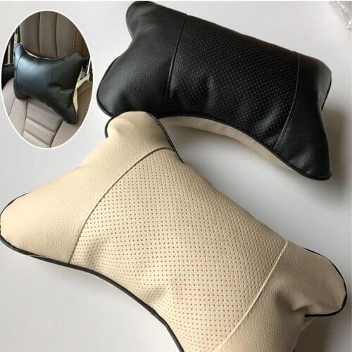 2pcs Car neck pillows universal headrest case for Opel Zafira Astra VAUXHALL MOKKA Insignia Vectra Antara For Saturn Astra Aura
