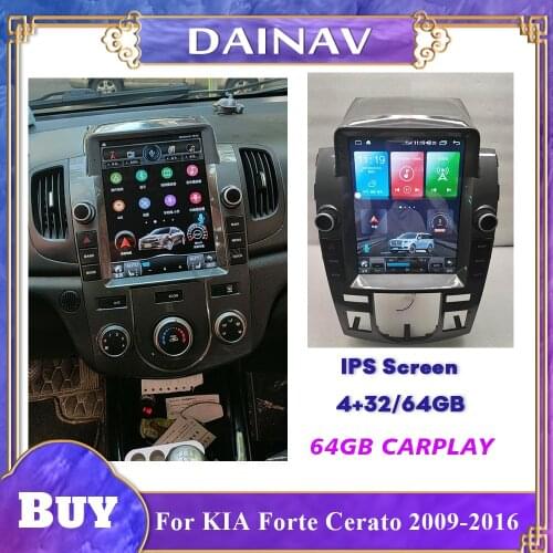 128GB Car Stereo Receiver 2 Din Android 10.0 For KIA Forte Cerato 2009-2016 Car Radio Multimedia DVD player GPS Navigation