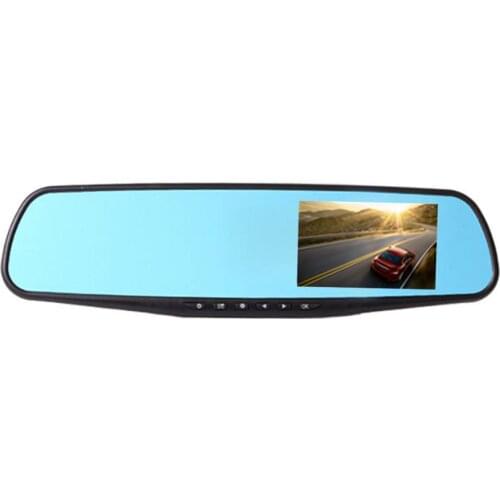 Car Rear Mirror DVR Camera Driving Recorder Dash Cam 1080P HD Blue Screen 2.8-Inch Anti-Dazzling Blue Mirror Auto Accessories