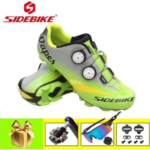 SIDEBIKE Cycling Shoes Unisex Self-locking Breathable MTB Sneakers Bicycle Shoes SPD Pedals Racing Shoes Superstar Mountain Bike