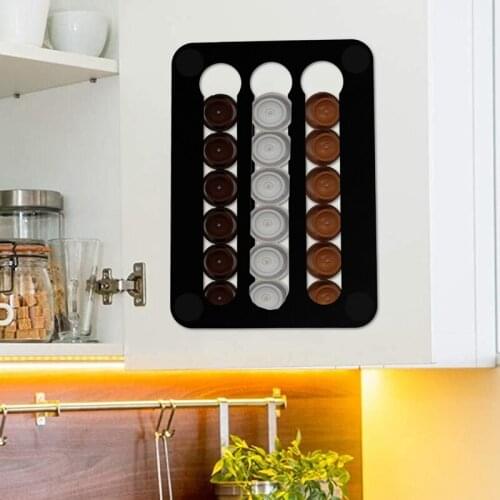 Coffee Capsule Holder Stander for Dolc Gusto Capsule Storage Rack Wall Storage Bracket Can Accommodate 18