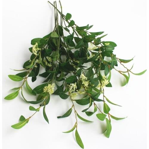 Artificial Sweet-Scented Osmanthus Fragrans Flower Tree Fake Branch Leaf Plant for Home Decoration