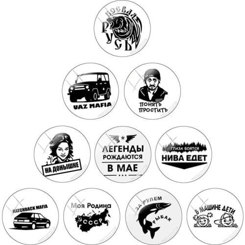 JWEIJIAO Character Head Multi-Pattern 12/15/16/18/20/25/30mm Glass Cabochon Dome Pendant DIY Ornament