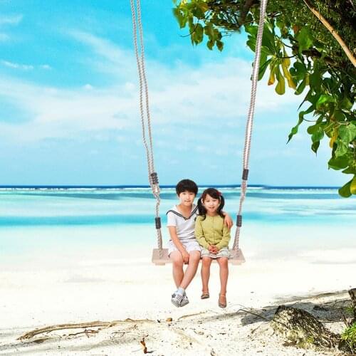 Children Swing Wooden Toy Swing With Rope Toys Kids Indoor Outdoor Playhouse Wooden Children Outdoor Garden Swings