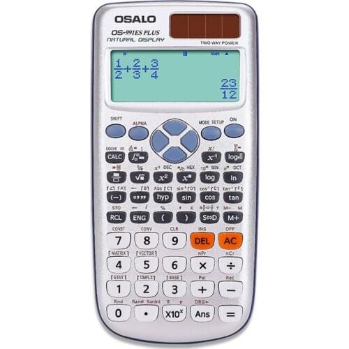 Solar Computer 417 Kinds Of Multifunctional Dual Power Environmental Protection Plastic Student Function Scientific Calculator