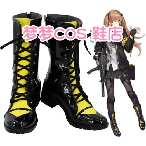 Game Girls Frontline UMP9 COS Cosplay Costume Halloween Carnival Battle Unifrom Shoes boots Custom Made