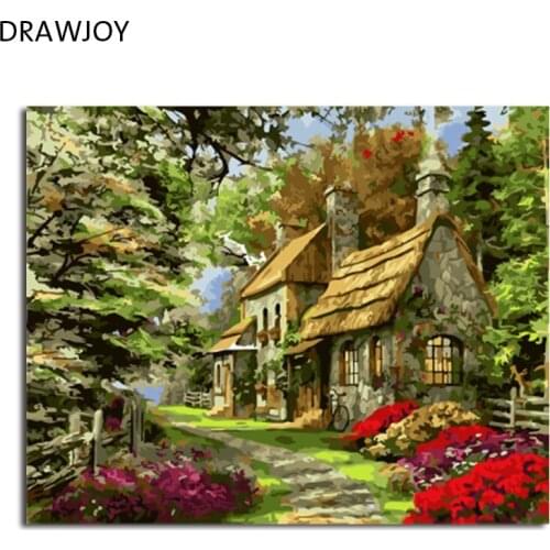 DRAWJOY Recommended Framed DIY Painting By Numbers On Canvas Acrylic Painting Wall Art For Living Room For Home Decor 40x50