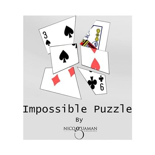Impossible Puzzle by Nico Guaman Magic Tricks props Mentalism Illusions Close up Magia Prediction Gimmicks Funny Card Restored
