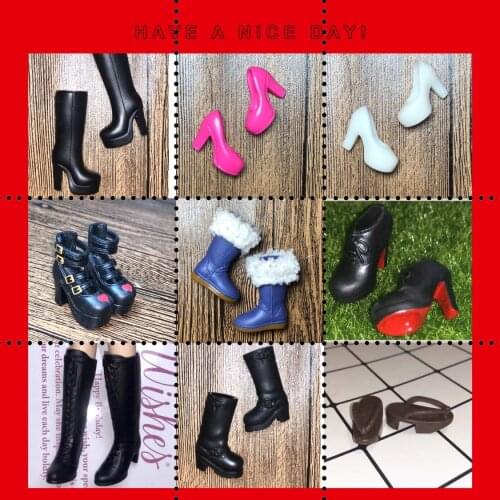 1/6 New Original multiple Colorful Doll Accessories Fashion Sneaker Flat Shoes Genuine Sandals Shoes for Barbie Doll Shoes