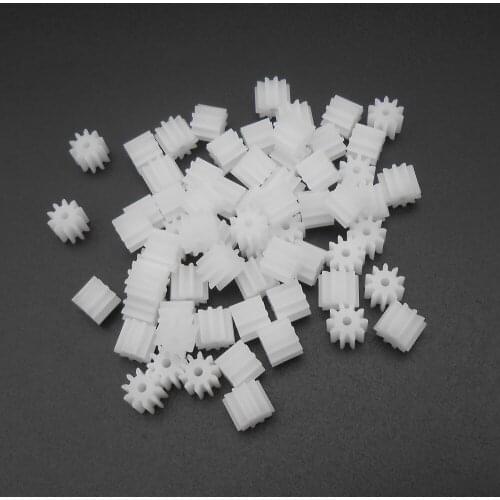 50PCS 0.5M 0.5 Modulus Plastic Spur Gear T=10 Aperture 1.5mm 1.45MM DIY Model Accessories 10 Teeth 5MMX6MM 10T 1.5A 101.5A FD188