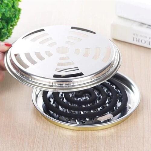 Portable Mosquito Coils Holder Large Hotel Metal Repellent Rack with Cover Mosquito Coil Tray Summer Anti-mosquito Home Supplie