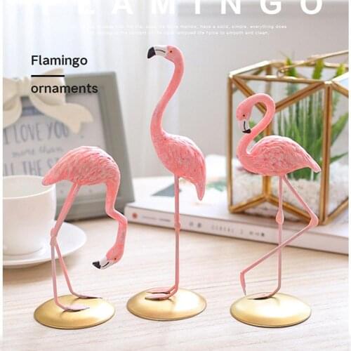 Pink Flamingo Table Car Ornaments Tropical Party Summer Girl Birthday Wedding Decor Flamingo Gifts Hawaii Hawaiian Party Decor