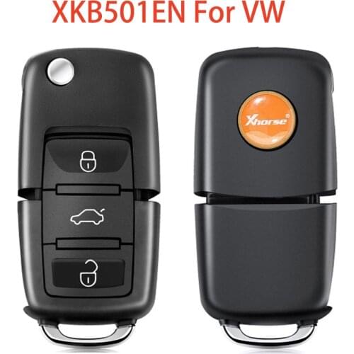1PCS XHORSE XKB501EN Wired Universal Remote Key For VW 3 Buttons B5 Type For VVDI Key Tool For Volkswagen English Version