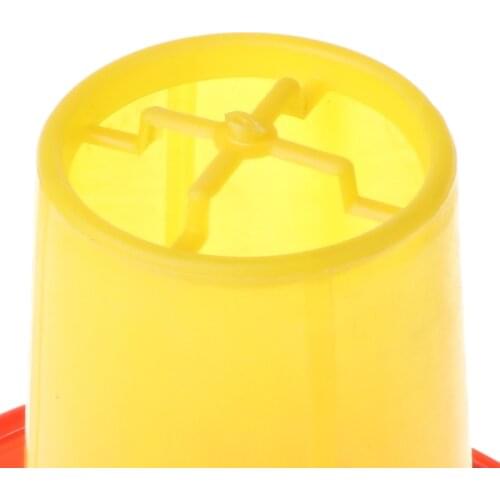 P82C Chicken Poultry V-shaped Entrance Feed Bucket Outdoor Practical Bird Feeder Drinker Plastic Seed and Water Dispenser Device