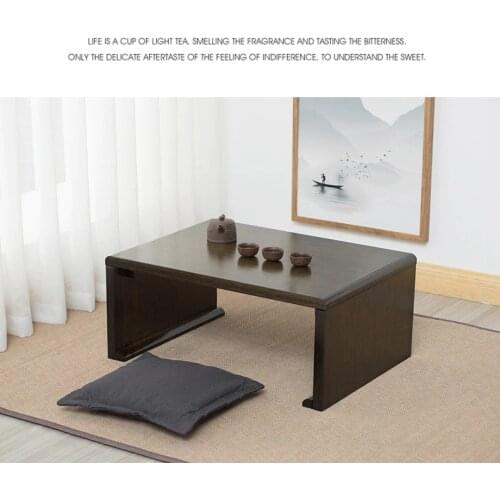 Japanese tatami table bay window table small coffee table simple balcony zen floor table small tea table kang table low table fl