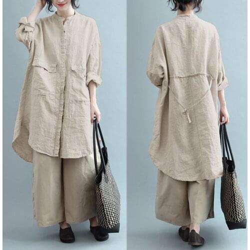 ZANZEA Womens Linen Shirts China