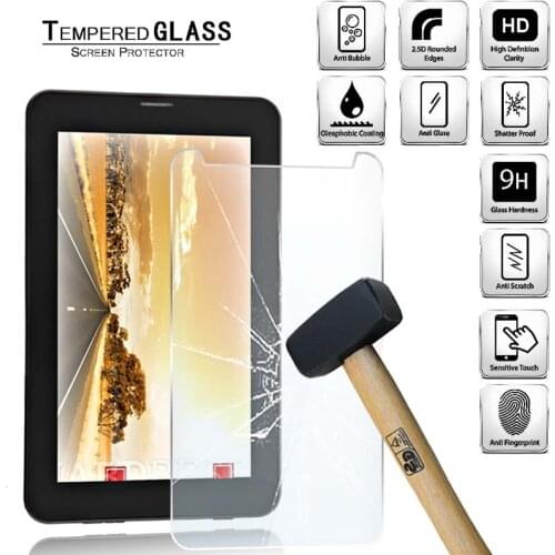 Tablet Tempered Glass Screen Protector Cover for Irulu X7 7incn Anti-Fingerprint Anti-Screen Breakage HD Tempered Film