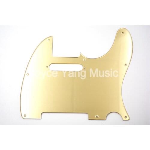 Niko Mirror Refletive Gold Electric Guitar Pickguard For Fender Tele Style Electric Guitar Free Shipping Wholesales