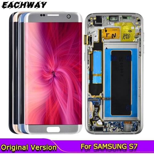 For SAMSUNG GALAXY S7 EDGE G935 G935F LCD Display Touch Screen Digitizer 5.5" FHD For Samsung S7 Edge LCD Pantalla Replacement