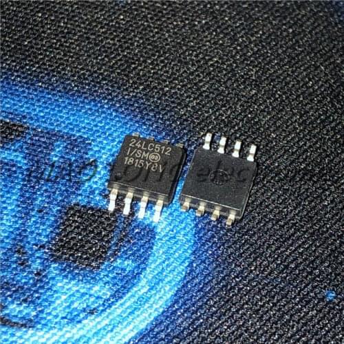 5PCS/LOT 24LC512-I/SM SOP-8 24LC512 SOP8 SOP integrated circuit IC In Stock