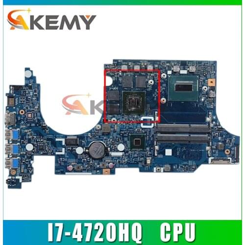 Akemy Laptop Motherboard For ACER Aspire VN7-591G I7-4720HQ Mainboard 14206-1 448.02W05.0011 SR1Q8 N15P-GX-A2 DDR3