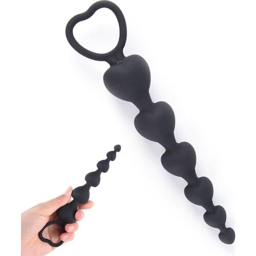 Silicone Anal Beads Butt Plugs Ball Ass Massage Anaal Buttplug Dilatator Long Analplug Sexual Toys for Gay Men Woman