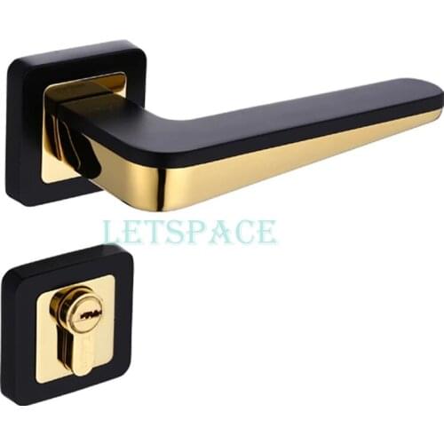 Free shipping Elegant European amber white door lock Bedroom mute wood door locks Simple universal lock High grade hardware lock