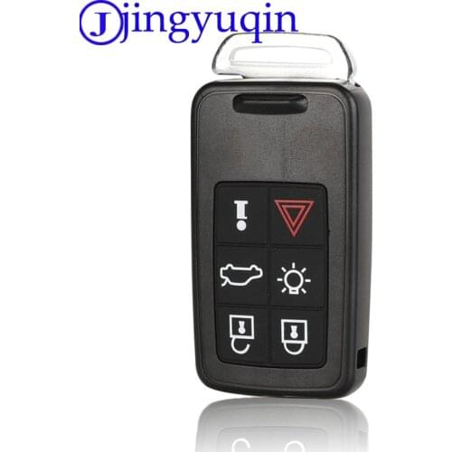 Jingyuqin 5Button Keyless Entry Smart Key Case Cover For Volvo S60/S80/V60/XC60/XC70/S60L/V40 Car Styling L2005