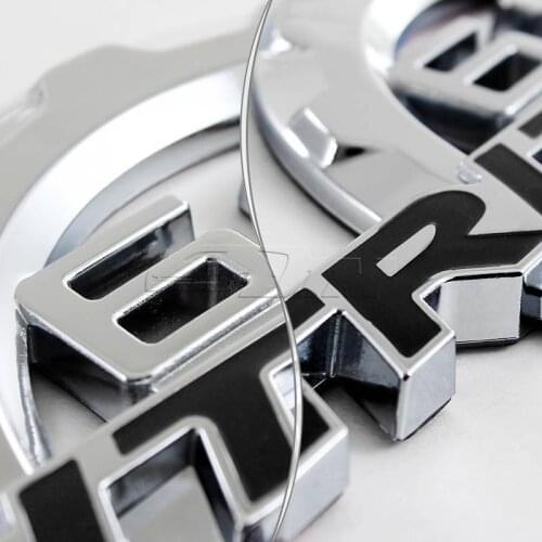 Black Red /Chrome 6.8L Triton V10 Super Duty Fender Emblem Badge For F250 F350