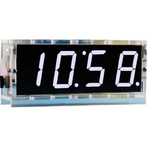 1Set DIY Electronic Clock Kit LED Microcontroller Digital Clock Time Light Control Temperature Thermometer 28TC