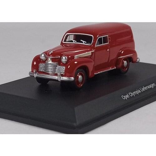 1:87 Scale Opel Olympia Lieferwagen BOS Classic Truck Model Adult Collection Static Decoration Gifts Toys for Boys