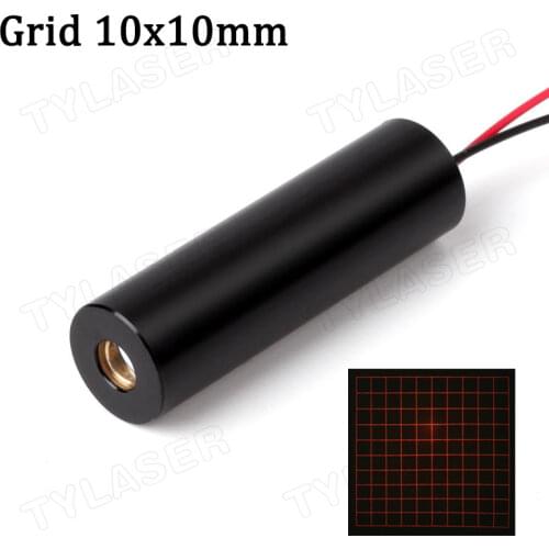 D12X40mm Customized 650nm Square Grid D10x10mm DOE 50mw with 42 degree fan angle Laser Module