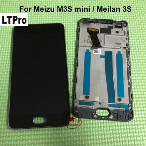 LTPro Best Working 5.0" Full LCD Display Touch Screen Digitizer Assembly +frame For Meizu m3S mini / Meilan 3S Replacement parts