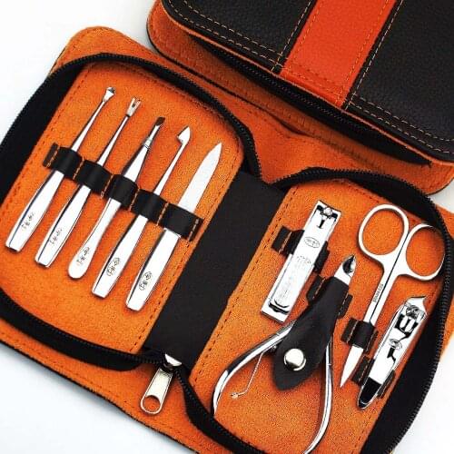 9-in-1 Mans And Womens Stainless steel Toe Acrylic Nail Art Clipper And Trimmer Set Cutter Pedicure Manicure Kit Wholesale