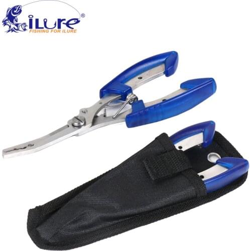 ILure Multifunctional Stainless Steel Fishing Tongs Fishing Pliers Shears Line Cutter Removing Hook Fishing Tackle Tools Pesca
