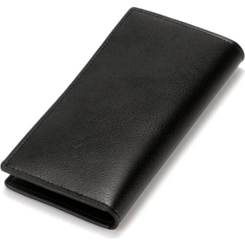 Men Wallet Vintage PU Leather Long Purse Bifold Business Coin Pocket X5XA
