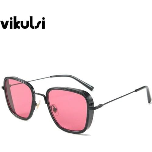 2019 Newest Small Square Sunglasses Men Women Luxury Brand Designer Punk Sun Glasses Female Vintage Black Red Shades Eyewear