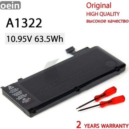 Oein Genuine A1322 For APPLE MacBook Pro 13" A1278 MB990 MB991 MC700 MC374 MD313 MD101 MD314 MC724 MC375 MC374LL/A BATTERIA